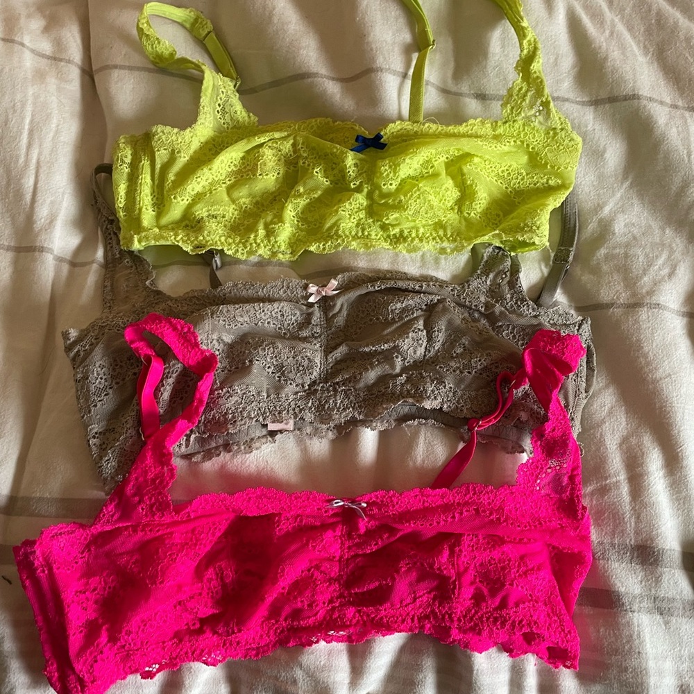 3 for 20 victoria’s Secret sexy little thing bralettes